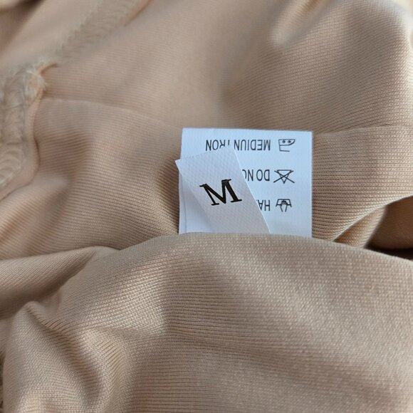 3/$25 NWOT | Tan Nude Ruched Sweetheart Neck Crop Top Camisole | Medium - Picture 4 of 5